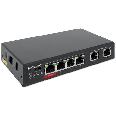 561686 switch di rete Fast Ethernet (10/100) Supporto Power over Ethernet (PoE) Nero - Foto 2