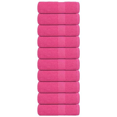Asciugamani Per Sapone 10 Pz Rosa 30x30 Cm 360 G/m 100% Cotone - Foto 1