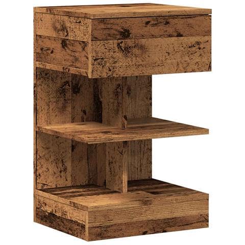 Comodino In Legno Vecchio 40x35x65 Cm In Legno Multistrato - Foto 2