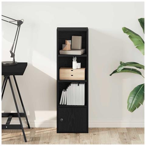 Libreria Rovere Nero 31x24x102 Cm In Legno Multistrato - Foto 3