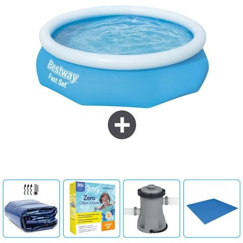 Piscina Fuori Terra - In Giro - 305x76 Cm - Blu - Include Accessori Coordinati Cb6 - Foto 1