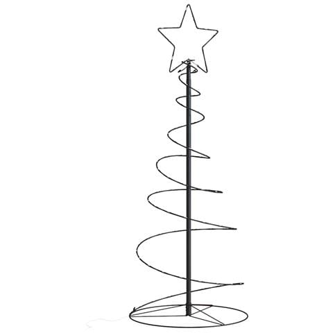 Albero di Natale a LED 80 LED Bianco Caldo 120 cm - Foto 1