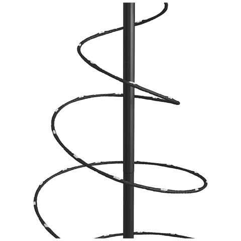 Albero di Natale a LED 80 LED Bianco Caldo 120 cm - Foto 9