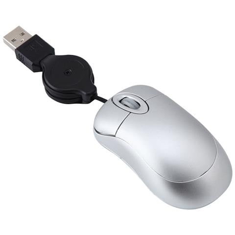Mini Mouse Retrattile - Design Compatto Per Una Facile Portabilità Silver - Foto 1