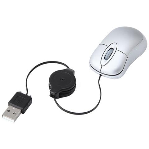 Mini Mouse Retrattile - Design Compatto Per Una Facile Portabilità Silver - Foto 2
