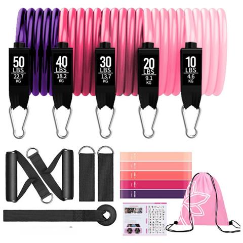 Set Di Corde Di Resistenza Da 18 Pezzi, 150 Libbre Per Donne, Set Da 11 Pezzi - Foto 1