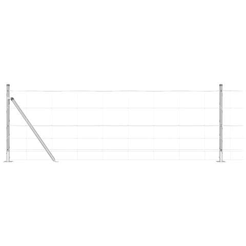 Recinzione Metallica Saldato con Base in Cemento 100 x 0,8 m - Foto 1