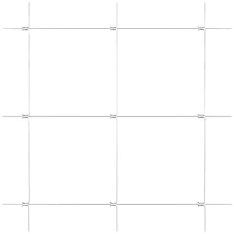Recinto per Campo 1.6x25 m Acciaio Zincato, Pali per Recinto con Piastra di Base 13 pcs Ø32mm 88.5cm Acciaio Zincato - Foto 9