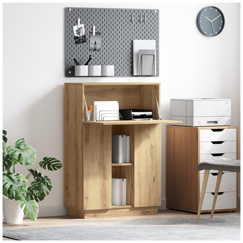 Scrivania in Rovere Artigianale Rovere Artigianale Truciolato Media - Foto 2