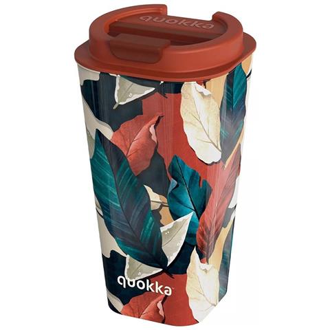 Bicchiere Termico 450ml Doppia Parete Antifuoriuscita Ermetico Senza Bpa, Multicolore - Foto 1