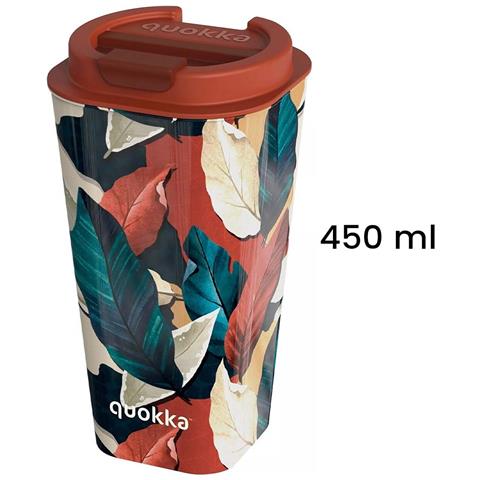 Bicchiere Termico 450ml Doppia Parete Antifuoriuscita Ermetico Senza Bpa, Multicolore - Foto 5