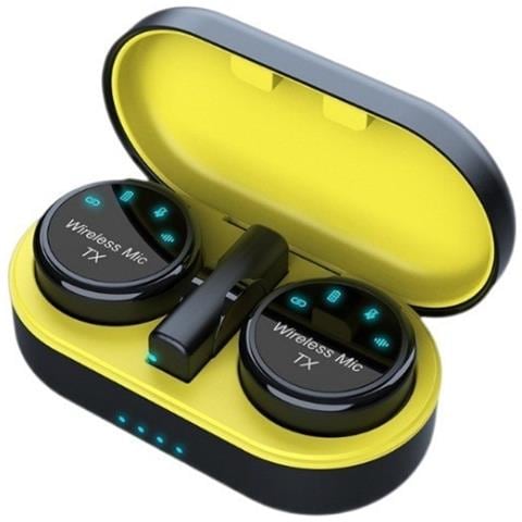 Microfono Lavalier Wireless Con Clip Magnetica, Type-c, Sistema A Doppio Microfono Per Live Streaming - Foto 1