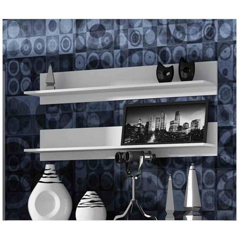 SOHO POL BI scaffale Mensola galleggiante A muro Truciolato Bianco - Foto 1
