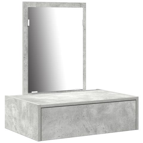 Tavolo da Toeletta a Muro Grigio Cemento 60x40x70 cm - Foto 1