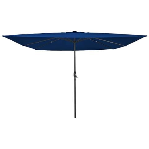 Ombrello da giardino Blu e Nero 295 x 295 x 245 cm - Foto 1