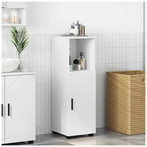 Mobile da Bagno Bianco 30 x 35 x 95 cm Legno multistrato - Foto 2