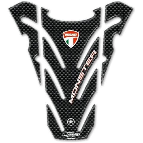 Esclusivo Paraserbatoio Adesivi Resinati 3d Carbonio Per Moto Ducati Monster 696 - Foto 1