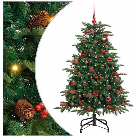 Albero di Natale artificiale con 150 LED Verde 150 cm - Foto 1
