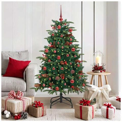 Albero di Natale artificiale con 150 LED Verde 150 cm - Foto 2