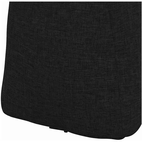 Cuscino per Schiena Nero 80 x 24 x 50 cm Tessuto - Foto 9