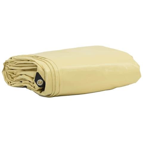 Telo 650g / m² Beige 5 x 6 m Tela con rivestimento in PVC - Foto 1
