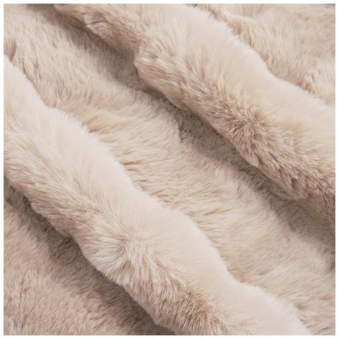 Coperta in Pelliccia di Coniglio Finta 4 pcs Beige 150 x 220 cm - Foto 9