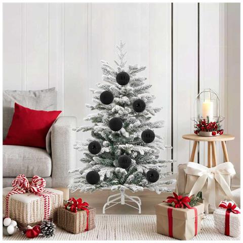 Set di Palle di Natale 15 pcs Nero Plastica - Foto 2