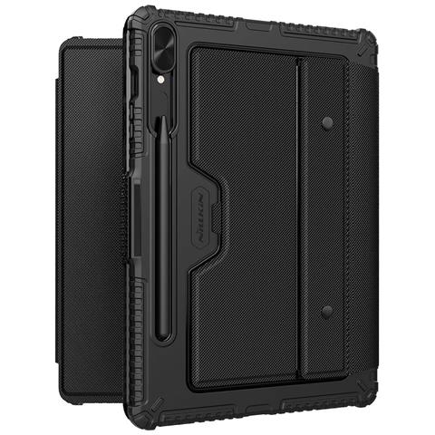 Custodia Con Tastiera E Paraurti Per Galaxy Tab S9 Plus, Retroilluminata E Antiurto, Nero - Foto 1