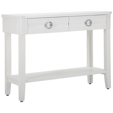 Console Shine Bianca Con Cassetti In Legno E Metallo - Foto 1