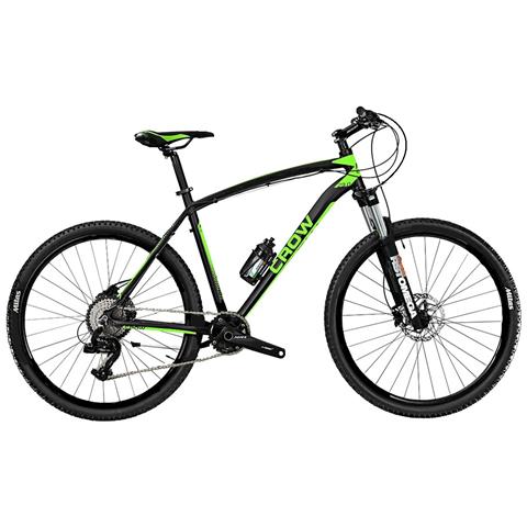 Bici Misura 29 Mountain Bike Telaio Alluminio Uomo Bicicletta Mtb Crow Ltwoo 11v Freni Disco Idraulici Forcella Idraulica - 48 Nero Verde Verde Fluo Opaco - Foto 1