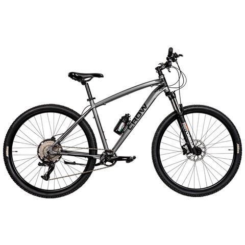 Bici Misura 29 Mountain Bike Telaio Alluminio Uomo Bicicletta Mtb Crow Ltwoo 11v Freni Disco Idraulici Forcella Idraulica - 48 Nero Verde Verde Fluo Opaco - Foto 3