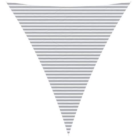 Vela da ombra solare Grigio chiaro e bianco 5 x 6 x 6 m - Foto 1