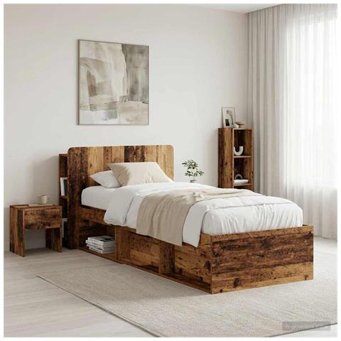 Testata del letto Legno antico Legno ingegnerizzato - Foto 8