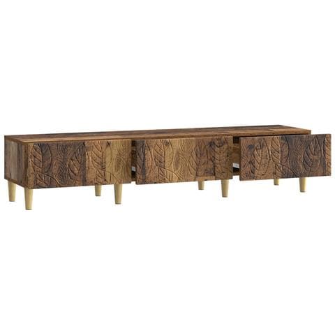 Mobile TV 147 x 34,5 x 30 cm Legno antico Legno ingegnerizzato - Foto 2