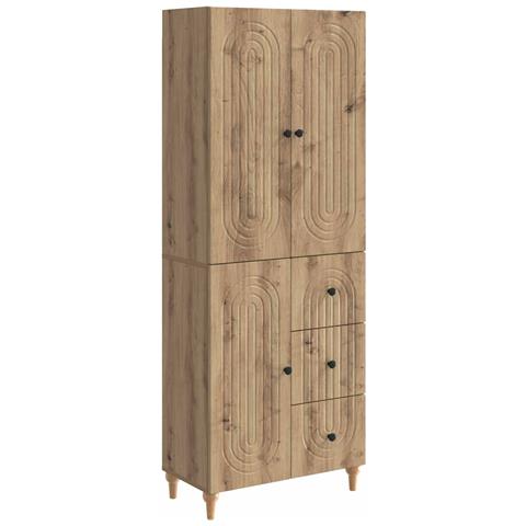 Set di armadi 2 pcs 66 x 34,5 x 90 cm Legno ingegnerizzato - Foto 1