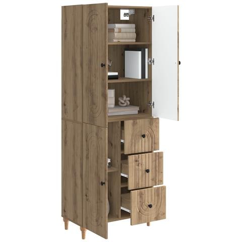 Set di armadi 2 pcs 66 x 34,5 x 90 cm Legno ingegnerizzato - Foto 2