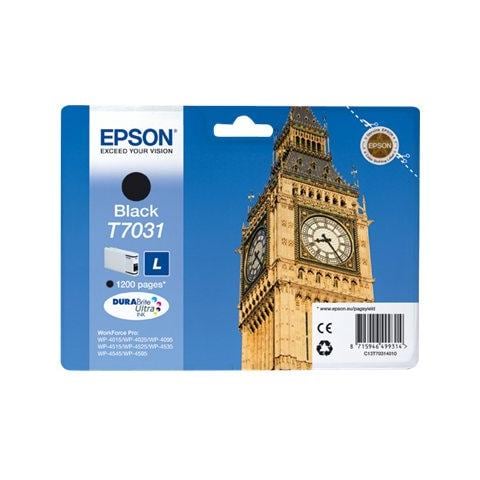 C13T70314010 Cartuccia Ink Originale Nera per WP-4015 DN / 4025DW / 4095DN Capacità 1200 Pagine - Foto 2