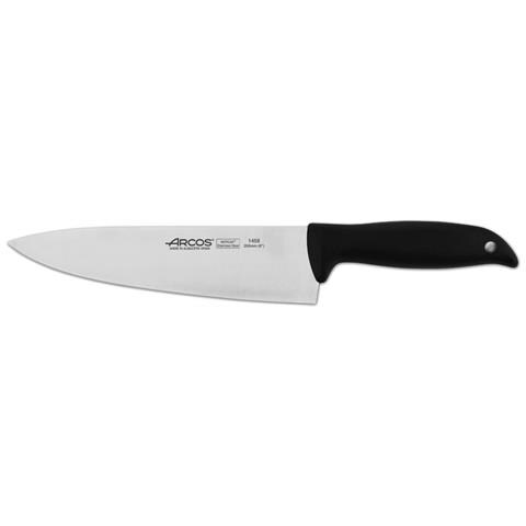 Serie Menorca - Coltello Da Cucina - Lama Acciaio Inossidabile Nitrum 200 Mm - Manico Polipropilene Colore Nero - Foto 1