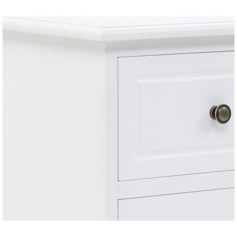 Comodino In Mdf E Legno Di Pino 35x32x59 Cm - Foto 2