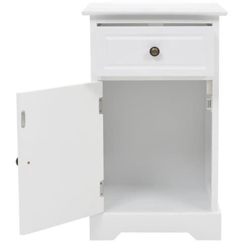 Comodino In Mdf E Legno Di Pino 35x32x59 Cm - Foto 9