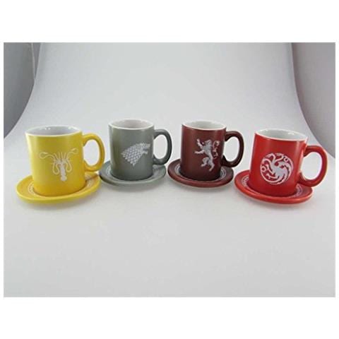 Sd Giocattoli Loghi E Lemas Set 4 Mini Tazze Cafe Ceramica Game Of Thrones, Multicolore - Foto 1