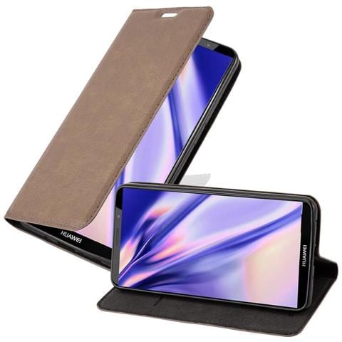 Custodia Compatibile Con Huawei Mate 10 Pro In Bruno Caffè - Coperchio Protettiva Con Chiusura Magnetica, Funzione Stand E Tasca Per Le Carte - Foto 1