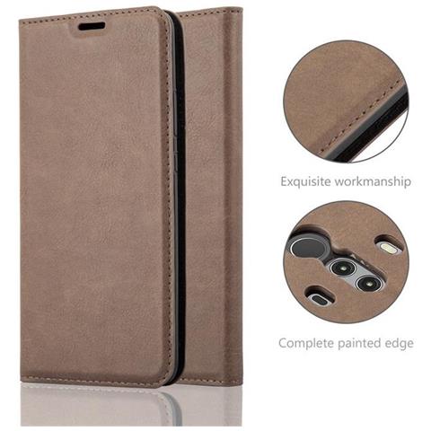 Custodia Compatibile Con Huawei Mate 10 Pro In Bruno Caffè - Coperchio Protettiva Con Chiusura Magnetica, Funzione Stand E Tasca Per Le Carte - Foto 2