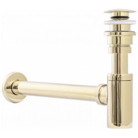 Klick-klack - Sifone Per Lavabo, Con Valvola Di Scarico, Set Da 2 Pezzi, Colori Assortiti, Oro - Foto 1