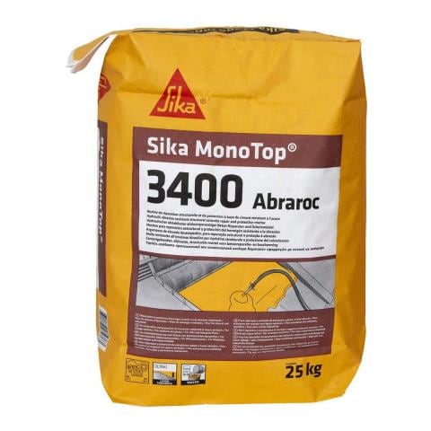 Malta Per Riparazioni Sika Sikamonotop-3400 Abraroc - 25 Kg - Grigio - Foto 1