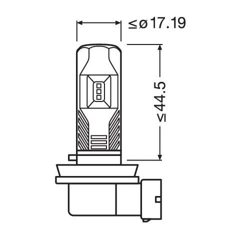 12v Ledriving Fl - (h8-h11-h16) - 13w - Pgj19 - 2 Pz - Cartone - Foto 1