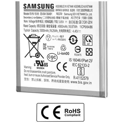 Batteria Interna Galaxy A13 5g 4900mah Originale, Nero - Foto 2