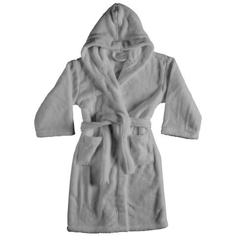 Accappatoio Con Cappuccio In Morbida Spugna Mod. Sophie Tinta Unita Vari Colori Xl Grigio Perla - Foto 1