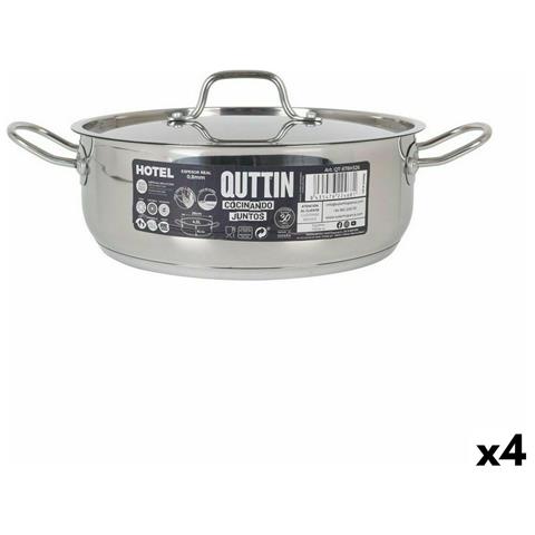 Casseruola Con Coperchio Quttin Hotel Acciaio Ø 26 X 9 Cm (4 Unità) - Foto 1