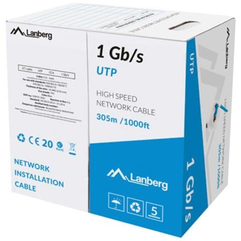Utp Cable 1gb /s 305m Wire Cca Blue - Foto 1